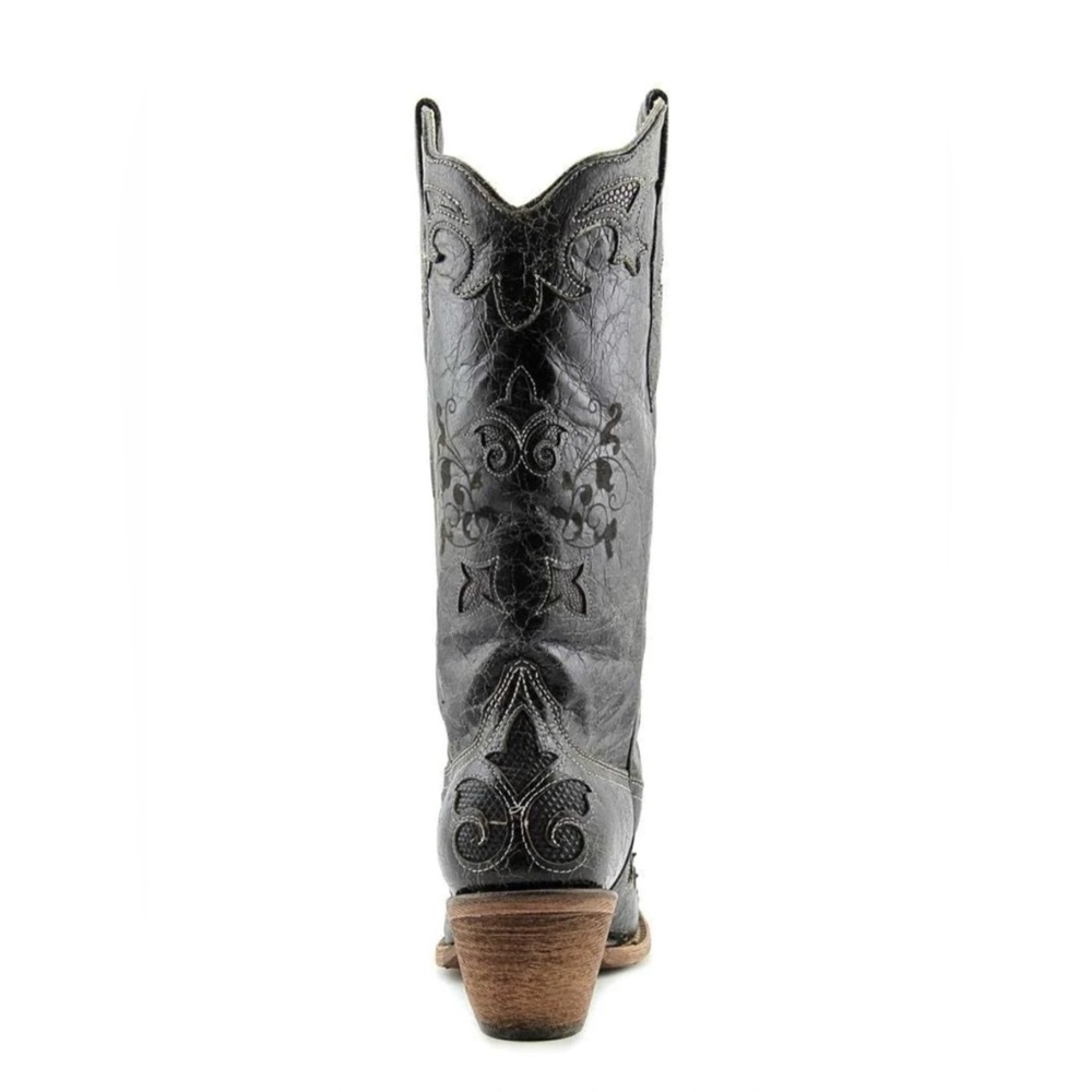 Corral Women's Lizard Inlay Western Cowgirl Boot Pointed Toe - C2108